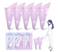 YADOBIG 30 Pezzi Coni per Pipi Donna USA e Getta, Impermeabile Pipi in Piedi, Urinatoio Femminile Portatile in Carta, Adatto a Donne Incinte, Pazienti, Campeggio, Viola, a Prova di Perdite