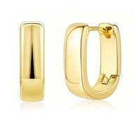 YADOCA Orecchini Argento 925 Orecchini Cerchio Donna Oro Placcato 14K Orecchini Anallergici Piccoli Spessi Regali per Donna Ragazze, Oro