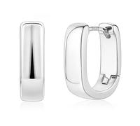 YADOCA Orecchini Argento 925 Orecchini Cerchio Donna Oro Placcato 14K Orecchini Anallergici Piccoli Spessi Regali per Donna Ragazze, Argento