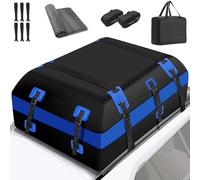 YADODO Box da tetto per auto, 651 l, impermeabile, pieghevole, con tappetino antiscivolo, 23 piedi cubi, per il tetto, per tutti con o senza supporto