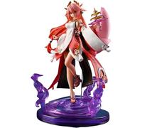 Yae Miko Anime Figure Model Statue Yae Miko Cosplay PVC Action Figure Model Toys Figurine Collection Decoration Gift (B)