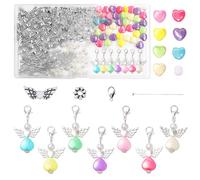 YAEGIMHT 50 ciondoli a forma di angelo custode, angelo custode, ciondolo a forma di angelo, per fai da te, matrimonio, Natale, battesimo, comunione, colore