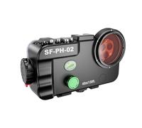 YaelHelens SF-PH-02 - Custodia professionale subacquea per smartphone, profondità di immersione fino a 40 m, custodia impermeabile per fotocamera, compatibile con iPhone (con telaio iPhone 16/15/14