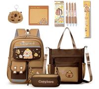 Yaepoip Capybara Backpack with Lunch Box, Mochilas De Capibaras Para Niña, Capybara Backpack for School (#2)