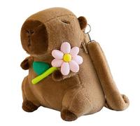 Yaepoip Lovely Capybara Backpack, Cute Creative Capybara with Backpack, Soft Capibara Stuffed Animals Plush Backpacks (C)
