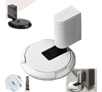 Yaepoip Mechanical Floor Door Stopper, Magnetic Door Stopper, Punch-Free Mechanical Silent Floor Door Stop, Adjustable No Drilling Magnetic Door Locks, Magnetic Door Catch (White)