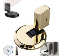 Yaepoip Mechanical Floor Door Stopper, Magnetic Door Stopper, Punch-Free Mechanical Silent Floor Door Stop, Adjustable No Drilling Magnetic Door Locks, Magnetic Door Catch (Gold)