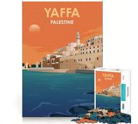 YAFFA PALESTINE DESIGN Puzzle da 1000 pezzi Gioco di allenamento mentale Incastro perfetto Senza spazi Sfida interattiva per la mente per la casa (50x75cm)