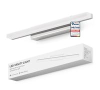 Yafido Luce per Specchio Bagno 40CM LED Applique Lampada Bianco Naturale 4000K, 9W Cromo Luci IP44 Moderno Lampade sopra Mobile Lavandino 230V Bathroom Light over Mirror