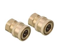 YAFIYGI 2 pz idropulitrice accoppiatore 1/4 "Quick Connect a femmina NPT 5000 PSI Raccordo in ottone massiccio per bacchetta tubo pistola idropulitrice parti e accessori per la maggior parte delle
