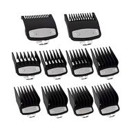 YAFLUG 10 Pezzi Pettini Per Tagliacapelli, Pettini Per Wahl Tagliacapelli Rasoio Elettrico,10 Diverse Dimensioni Clipper Guide Di Taglio Codificate,Con Clip In Metallo Adatto A Tutti I PER Wahl(A)