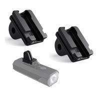 YAFLUG 2 Pezzi Adattatore Per Supporto Luce Per Bici,Supporto Per Go'Pro Adattatore Kompatibel Mit Cateye Luce Da Bicicletta(Nero)