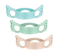 YAFLUG 3 Impugnature per Biberon in Silicone Premium, Manici Ergonomici per Bambini 6+ Mesi, Grip Antiscivolo per Apprendimento Autonomo, Compatibile con Avent/Chicco/NUK (Confezione da 3 Pezzi)