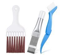 YAFLUG 3 PCS Spazzola Pulizia Condizionatore,Pettine Per Alette Per Aria Condizionata,Pettine Per Radiatore,Per La Frigorifero Pulizia Del Metallo Radiatore Serpentine Evaporatori Aria Condizionat(A)