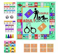 YAFLUG Adultopoly Versione per Coppie - Gioco da Tavolo Adulti Romantico, Regalo Ideale per San Valentino e Anniversari, Divertimento Intimo per Serate Speciali (1 confezione)