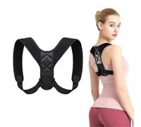YAFLUG Correttore Posturale Spalle Schiena, Tutore Clavicola Regolabile e Traspirante per Uomini e Donne, Fascia Posturale per Correggere la Postura e Alleviare Dolori a Collo, Spalle e Schiena