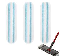 YAFULG 3 Pezzi Flat Mop Ricambio per H2Pro, Panno Resistente In Microfibra, Rimozione Dello Sporco Ostinato, Facile Da Applicare, Lavabile In Lavatrice, Per Tutti I Pavimenti (40 * 11Cm)