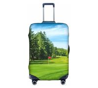yagDAA Copertura per valigie con stampa campo da golf, copertura per bagagli da viaggio, per valigie da 45-81 cm, bianco, XL