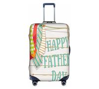 yagDAA Copertura protettiva per valigie da viaggio, con stampa "Happy Father's Day", per valigie da 45-81 cm, bianco, S