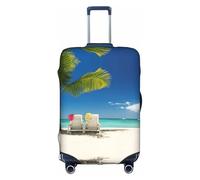 yagDAA Copertura protettiva per valigie da viaggio, per valigie da 45-81 cm, bianco, L