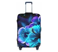 yagDAA Galaxy Blue Butterfly Print - Copertura protettiva per valigie da viaggio, per valigie da 45-81 cm, bianco, L