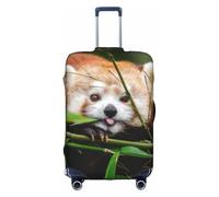 yagDAA Little Red Panda - Copertura protettiva per valigie da viaggio, per valigie da 45-81 cm, bianco, S