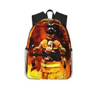 yagDAA Pompiere Fireman Stampa Fiamma Casual Zaino Del Computer Portatile Per Gli Uomini Donne Grande Capacità di Lavoro di Affari Viaggi College Daypack