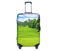 yagDAA Vancouver - Copertura protettiva per valigie da viaggio, con stampa campo da golf, per valigie da 45-81 cm, bianco, M