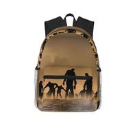 yagDAA Zaino casual per computer portatile con stampa di molti zombi per uomini e donne grande capacità Business Work Travel College Daypack