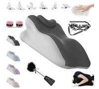 Yagerod Cuscino Liebora, Cuscino for Coppie, Cuscino ergonomico a Cuneo in Memory Foam con Angolo di 27°, più Passione Che Dura Tutta la Notte, for Tutte Le Posture(Schwarzgrau,D)