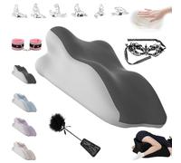 Yagerod Cuscino Liebora, Cuscino for Coppie, Cuscino ergonomico a Cuneo in Memory Foam con Angolo di 27°, più Passione Che Dura Tutta la Notte, for Tutte Le Posture(Schwarzgrau,C)