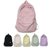 Yagerod Green Backpack Aesthetic Backpack Back to School Supplies for Teen Middle Girls Aesthetic Kawaii Cute Backpacks (pink backpack)