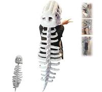 Yagerod Realistic Dinosaur Skeleton Costume Set, Halloween Dinosaur Themed Skull Cosplay Props, 3D Plush Dino-Saur Skeleton Costume Set(75CM)