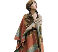 Yagerod Trendy Cashmere Shawl, Cape Winter Warm Plush Wraps Scarf, Pashminas for Women, Shawls And Wraps for Women(H)
