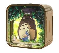 Yagerod Woodbests 3-D Wooden Puzzle Night Light, DIY LED Light Winter Night Wooden Puzzle, LED 3-D Wood Puzzle Nightlight Home Décor, Home Desk Decor Family Game (Totoro)