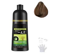Yaguan Herbal Shampoo, 3 in 1 Instant Hair Color Shampoo, Korean Herbal Hair Dye Shampoo, Herbal Hair Dye Shampoo 3 in 1 Black,Hair Coloring Shampoo in 10 Minutes (Brown)