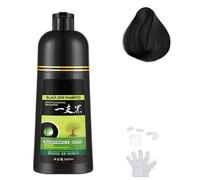 Yaguan Herbal Shampoo, 3 in 1 Instant Hair Color Shampoo, Korean Herbal Hair Dye Shampoo, Herbal Hair Dye Shampoo 3 in 1 Black,Hair Coloring Shampoo in 10 Minutes (Black)