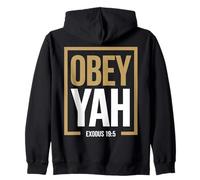 Yah Esodo 19:5 Ebraico Israelita Scrittura Fede Felpa con Cappuccio