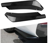 yahabb 2Pcs Diffusore di Labbra Paraurti Posteriore Auto per VW T5 T5.1 T6 T6.1, Spoiler Posteriori Angolo avvolgimento,A-Bright Black