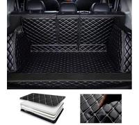 yahabb Rivestimento per Bagagliaio per Auto in Pelle a Copertura Totale per Toyota RAV4 2014-2019, Tappetino di Protezione del Bagagliaio Antiscivolo e Impermeabile.,A-Black