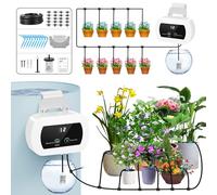 YAHAMOO Sistema di Irrigazione Automatica per Vasi, 300 modalità di irrigazione automatica Sistema di irrigazione a goccia per piante da interno, giardino, balcone, per 10 piante in vaso