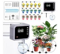 YAHAMOO Sistema di irrigazione automatico per piante d'appartamento, 350 modalità di irrigazione automatica, sistema di irrigazione a goccia per interni, giardino, balcone piante, fino a 15 piante in