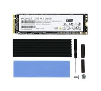 Yahboom 256GB M.2 NVMe SSD PCIe 3.0 2280 PCIe Internal SSD with Heatsink, Read/Write Speed up to 2600/1700 MB/s with Heatsink,Compatible with Laptop Jetson Raspberry Pi5 PCIE (256GB M.2 SSD+Heatsink)
