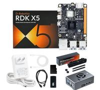 Yahboom 4GB RDK X5 Development Board Binocular Depth Camera Kit | 3D Spatial Visual Recognition, with Aluminum Alloy Shell, Power Supply, 3D Gripper Robot Project