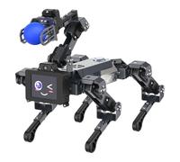 Yahboom AI Embodied Intelligent Robot Dog, 15DOF, Programming Education AI Robot Dog with Robotic Arms, ThinkingRobot, APP Controlled Visual Recognition Ro-bot Pet