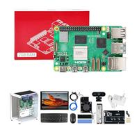 Yahboom AI Robot Developer Kit da 2 GB, display HD 10,1 pollici, mini chassis, adattatore di alimentazione PD da 27 W, tastiera wireless, supporto per fotocamera USB ROS2 System Provides ROS2 (kit