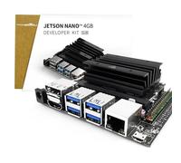 Yahboom Jetson Nano 4GB RAM Acrylic Case Power Adapter 16GB eMMC Storage