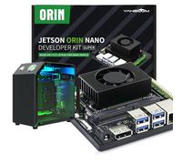 Yahboom Jetson Orin Nano SUPER 4GB Mini PC Kit,34 TOPS | with Jetson Case, RGB Cooling, USB Microphone Camera, Ubuntu22.04