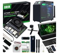 Yahboom Jetson Orin Nano SUPER 4GB Ultimate Kit,34 TOPS | AI Robots,UHD 15.6in Touch Screen + Jetson Case + USB Camera + Wireless Keyboard and Mouse