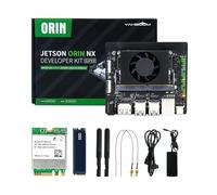 Yahboom Jetson Orin NX 8GB SUPER Development Kit,117 TOPS,256GB SSD | Ubuntu 22.04 System AI Smart Robot Kit Heat Dissipation Suitable for Electronic Projects, Programmierung